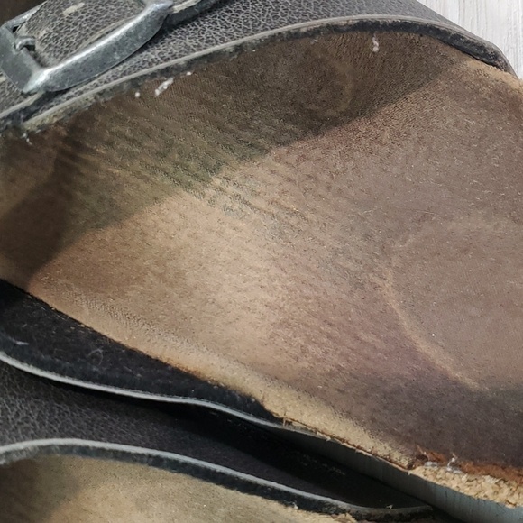 Birkenstock Women Comfort Sandals Slide 2 strap Sandals Flats shoes sz 37/6 - Picture 8 of 12